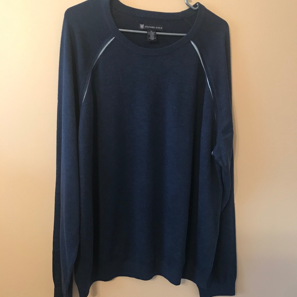 Oxford Golf blue/ navy cotton sweater